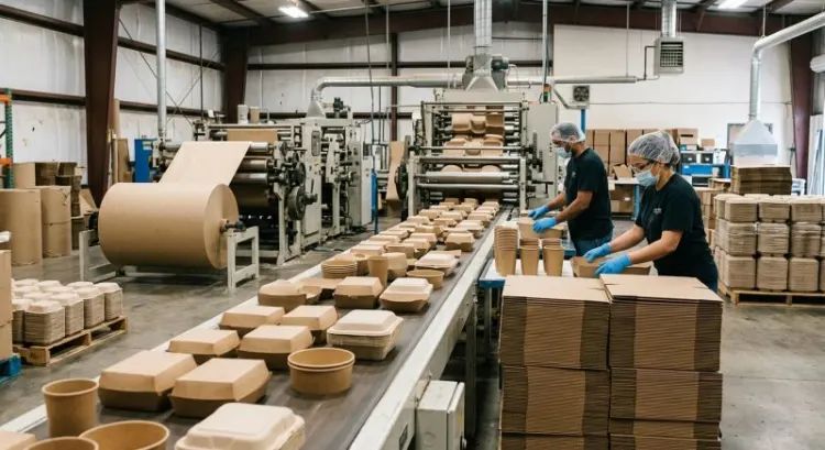 Emballages alimentaires écologiques : carton, papier ou bagasse compostable