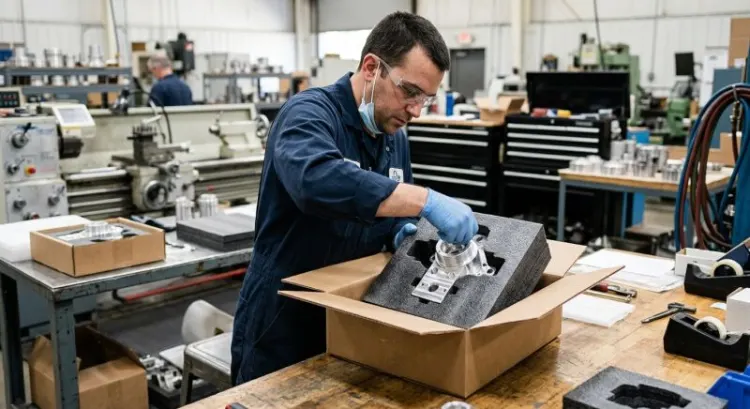 Emballage et logistique des pièces industrielles : qui prend en charge le transport et l'assurance chez un fabricant français